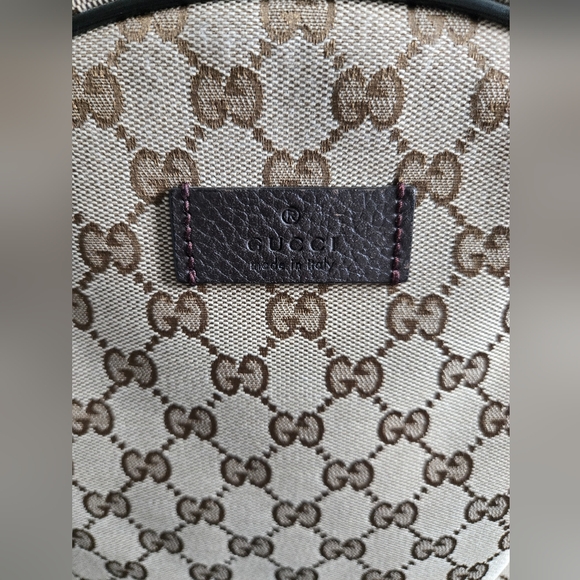 Gucci Beige and Brown GG Canvas Backpack main image 5